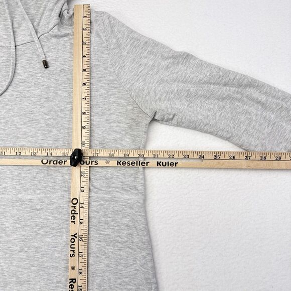 J Jill Pure Jill Cowl Neck Dress Size‎ Large Gray Jersey Casual Pullover Shift - Picture 8 of 9